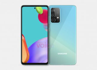 Samsung Galaxy A52 5G aparece em renderizações coloridas giratórias
