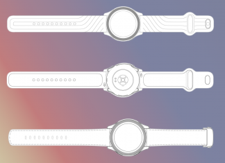 OnePlus Watch aparece em esquemas patenteados com dois designs diferentes de pulseira