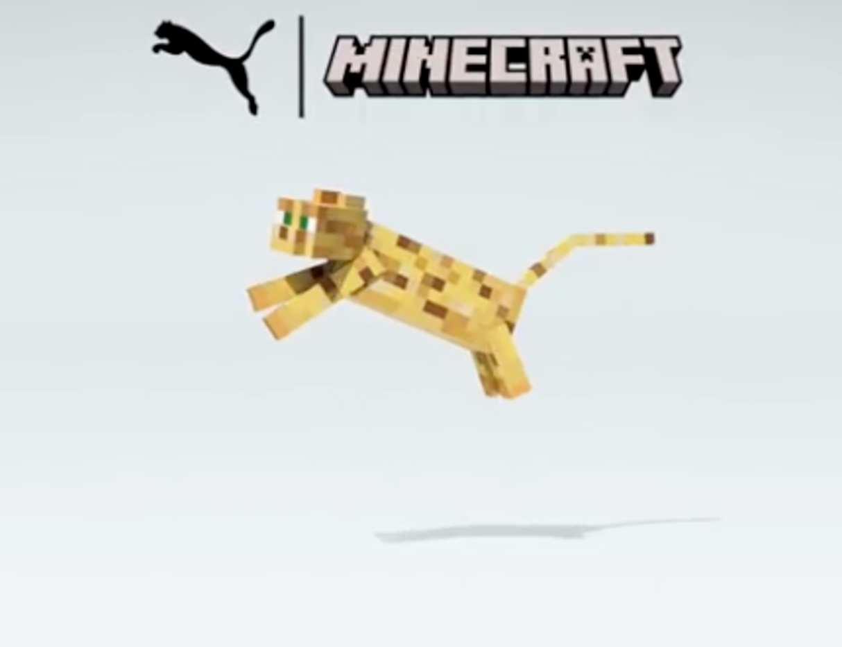 Minecraft neckt Partnerschaft mit Puma, Video hier ansehen