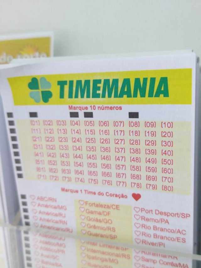 Timemania sorteia prêmio milionário neste sábado