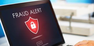 tela de notebook com aviso de bloqueio de site