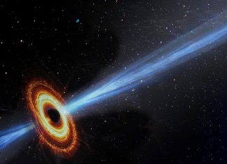 Buraco negro supermassivo devora matéria cósmica e lança jatos de rádio 300 dias depois, surpreendendo astrônomos buraco negro